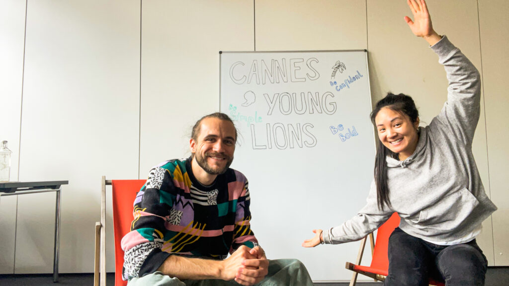 Cannes Young Lions, das deutsche PR-Team von Serviceplan: Trang Vu und Oliver Kindermann